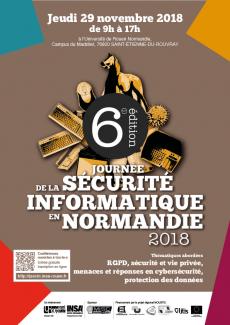 Affiche de la Journée de la Sécurité Informatique en Normandie