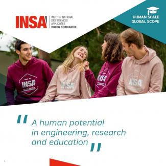 visuel de la plaquette relations internationales INSA Rouen Normandie