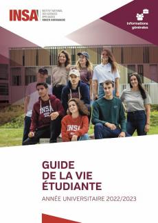 Couverture du guide de la vie étudiante 2022-2023