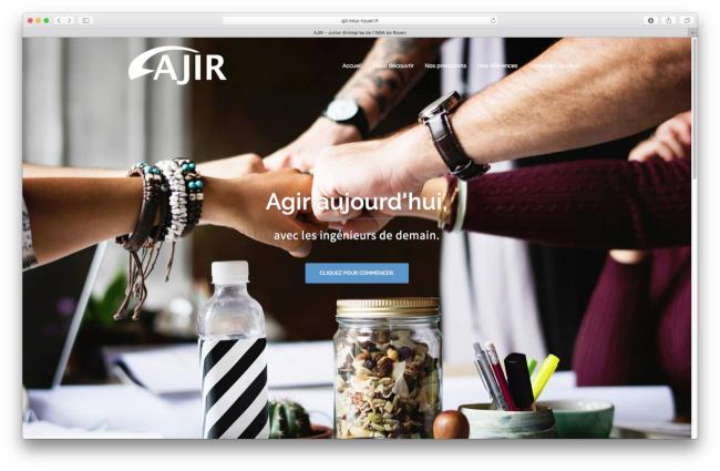 visuel page accueil site internet AJIR