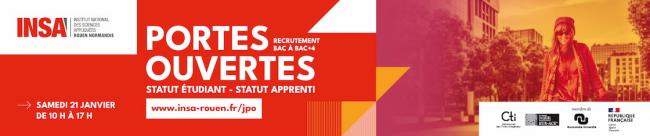 Portes ouvertes 2023 | Institut national des sciences appliquées de Rouen